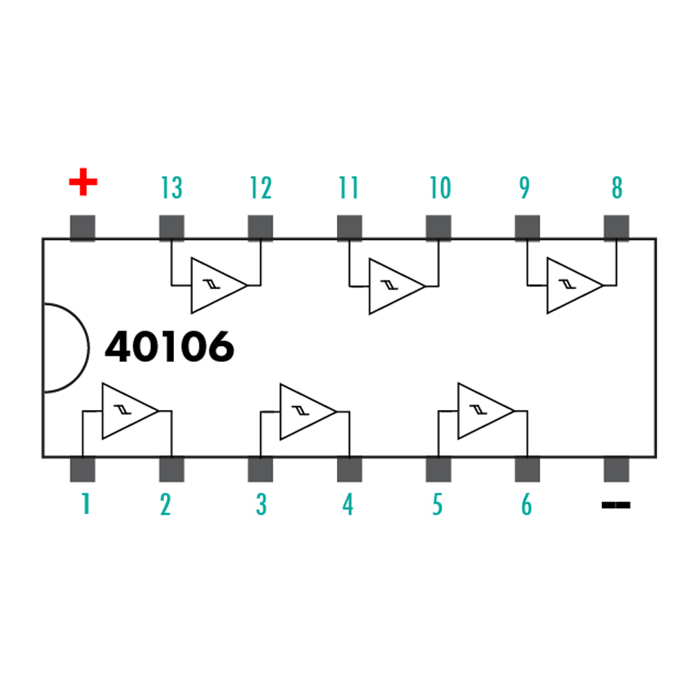 Cd40106bm схема включения