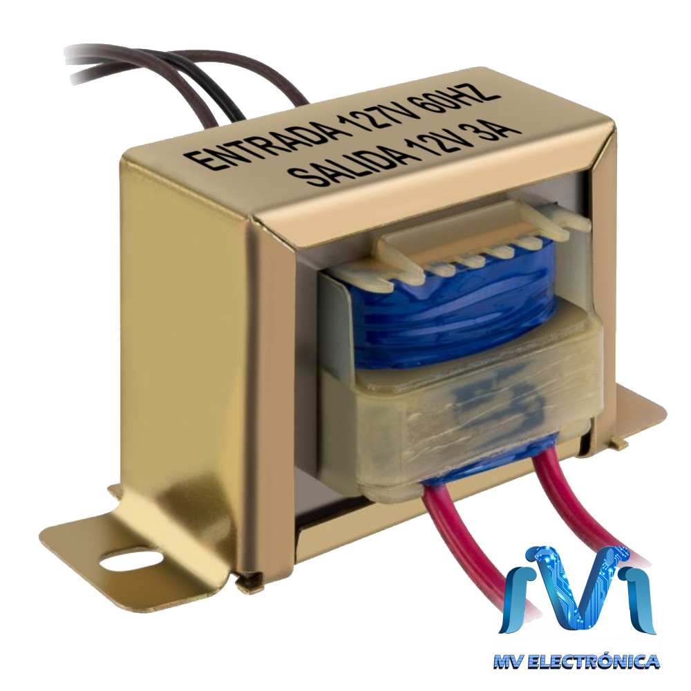 TRANSFORMADOR DE 12V A 3A CON TAP CENTRAL